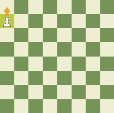 Pawn reaches the other side of the board